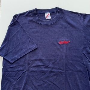 Vintage Jerzees 50/50 navy blue T shirt.Size: L,XL